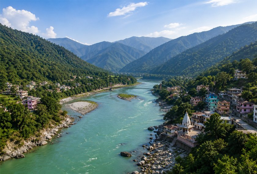 Mountain view land in Rishikesh